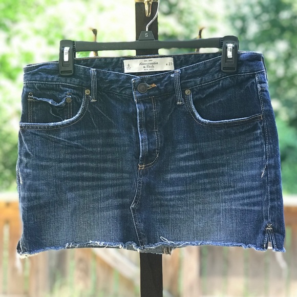 Abercrombie & Fitch Dresses & Skirts - abercrombie and fitch denim mini skirt